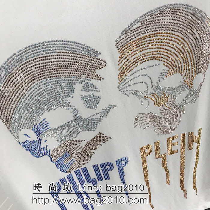 pp 19ss早春 燙鑽短袖 大幅度進口奧鑽燙鑽工藝 定制絲光棉 工藝細節完美 ydi2544